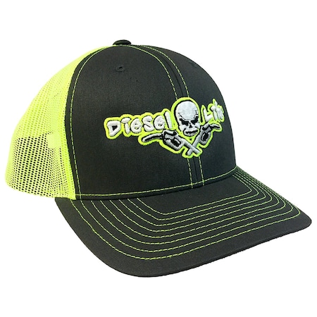 Diesel Life Snapback Trucker Hat Flex Fit - Bright Green and White DLH05CY